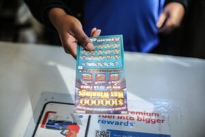 Photo showing lottery ticket.